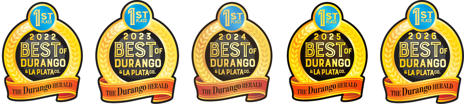 1st Place, Best of Durango and La Plata Co., The Durango Herald: 2022, 2023, 2024, 2025, and 2026